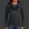 Ladies 100% Ring Spun Cotton Long Sleeve Hooded T Shirt Thumbnail