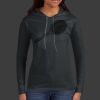 Ladies 100% Ring Spun Cotton Long Sleeve Hooded T Shirt Thumbnail