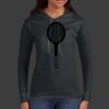 Ladies 100% Ring Spun Cotton Long Sleeve Hooded T Shirt Thumbnail