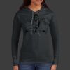 Ladies 100% Ring Spun Cotton Long Sleeve Hooded T Shirt Thumbnail