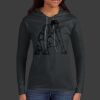 Ladies 100% Ring Spun Cotton Long Sleeve Hooded T Shirt Thumbnail