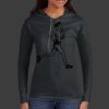 Ladies 100% Ring Spun Cotton Long Sleeve Hooded T Shirt Thumbnail