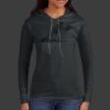 Ladies 100% Ring Spun Cotton Long Sleeve Hooded T Shirt Thumbnail