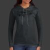 Ladies 100% Ring Spun Cotton Long Sleeve Hooded T Shirt Thumbnail