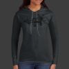 Ladies 100% Ring Spun Cotton Long Sleeve Hooded T Shirt Thumbnail