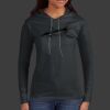 Ladies 100% Ring Spun Cotton Long Sleeve Hooded T Shirt Thumbnail