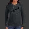 Ladies 100% Ring Spun Cotton Long Sleeve Hooded T Shirt Thumbnail