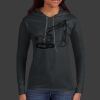 Ladies 100% Ring Spun Cotton Long Sleeve Hooded T Shirt Thumbnail