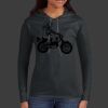 Ladies 100% Ring Spun Cotton Long Sleeve Hooded T Shirt Thumbnail