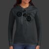 Ladies 100% Ring Spun Cotton Long Sleeve Hooded T Shirt Thumbnail