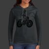 Ladies 100% Ring Spun Cotton Long Sleeve Hooded T Shirt Thumbnail