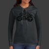 Ladies 100% Ring Spun Cotton Long Sleeve Hooded T Shirt Thumbnail