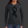 Ladies 100% Ring Spun Cotton Long Sleeve Hooded T Shirt Thumbnail