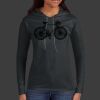 Ladies 100% Ring Spun Cotton Long Sleeve Hooded T Shirt Thumbnail