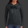 Ladies 100% Ring Spun Cotton Long Sleeve Hooded T Shirt Thumbnail