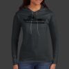 Ladies 100% Ring Spun Cotton Long Sleeve Hooded T Shirt Thumbnail