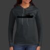 Ladies 100% Ring Spun Cotton Long Sleeve Hooded T Shirt Thumbnail