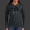 Ladies 100% Ring Spun Cotton Long Sleeve Hooded T Shirt Thumbnail