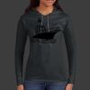 Ladies 100% Ring Spun Cotton Long Sleeve Hooded T Shirt Thumbnail