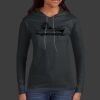 Ladies 100% Ring Spun Cotton Long Sleeve Hooded T Shirt Thumbnail