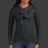 Ladies 100% Ring Spun Cotton Long Sleeve Hooded T Shirt Thumbnail