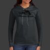 Ladies 100% Ring Spun Cotton Long Sleeve Hooded T Shirt Thumbnail