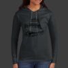 Ladies 100% Ring Spun Cotton Long Sleeve Hooded T Shirt Thumbnail