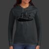 Ladies 100% Ring Spun Cotton Long Sleeve Hooded T Shirt Thumbnail