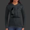 Ladies 100% Ring Spun Cotton Long Sleeve Hooded T Shirt Thumbnail