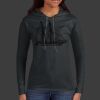Ladies 100% Ring Spun Cotton Long Sleeve Hooded T Shirt Thumbnail