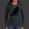 Ladies 100% Ring Spun Cotton Long Sleeve Hooded T Shirt Thumbnail