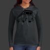 Ladies 100% Ring Spun Cotton Long Sleeve Hooded T Shirt Thumbnail