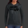 Ladies 100% Ring Spun Cotton Long Sleeve Hooded T Shirt Thumbnail