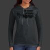 Ladies 100% Ring Spun Cotton Long Sleeve Hooded T Shirt Thumbnail
