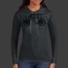 Ladies 100% Ring Spun Cotton Long Sleeve Hooded T Shirt Thumbnail