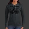 Ladies 100% Ring Spun Cotton Long Sleeve Hooded T Shirt Thumbnail