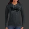 Ladies 100% Ring Spun Cotton Long Sleeve Hooded T Shirt Thumbnail