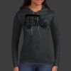 Ladies 100% Ring Spun Cotton Long Sleeve Hooded T Shirt Thumbnail