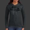 Ladies 100% Ring Spun Cotton Long Sleeve Hooded T Shirt Thumbnail
