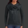 Ladies 100% Ring Spun Cotton Long Sleeve Hooded T Shirt Thumbnail