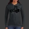 Ladies 100% Ring Spun Cotton Long Sleeve Hooded T Shirt Thumbnail