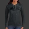 Ladies 100% Ring Spun Cotton Long Sleeve Hooded T Shirt Thumbnail