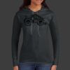 Ladies 100% Ring Spun Cotton Long Sleeve Hooded T Shirt Thumbnail
