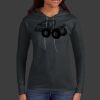 Ladies 100% Ring Spun Cotton Long Sleeve Hooded T Shirt Thumbnail