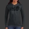 Ladies 100% Ring Spun Cotton Long Sleeve Hooded T Shirt Thumbnail