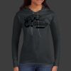 Ladies 100% Ring Spun Cotton Long Sleeve Hooded T Shirt Thumbnail