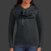 Ladies 100% Ring Spun Cotton Long Sleeve Hooded T Shirt Thumbnail