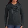 Ladies 100% Ring Spun Cotton Long Sleeve Hooded T Shirt Thumbnail