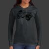 Ladies 100% Ring Spun Cotton Long Sleeve Hooded T Shirt Thumbnail