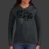 Ladies 100% Ring Spun Cotton Long Sleeve Hooded T Shirt Thumbnail